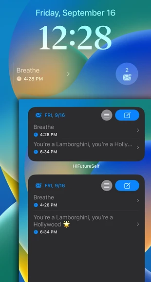 Preview Future Messages arriving widgets in the iOS Today Widget